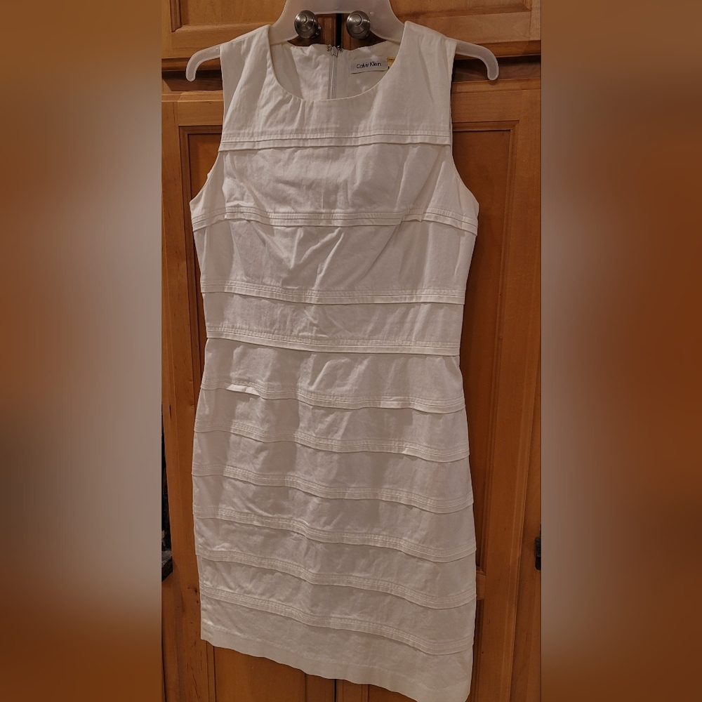 Calvin Klein Collection Strapless White Dress